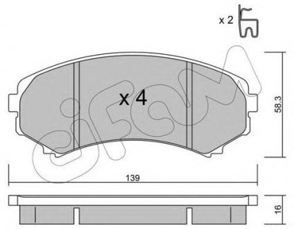 Купить Тормозные колодки перед. Mitsubishi Grandis 04-11/Pajero 90- (sumitomo) Mitsubishi Pajero, Grandis CIFAM 822-399-0 (фото1) подбор по VIN коду, цена 774 грн.