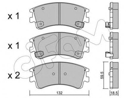 Купить Тормозные колодки перед. Mazda 6 02- Mazda 6 CIFAM 822-476-0 (фото1) подбор по VIN коду, цена 1071 грн.