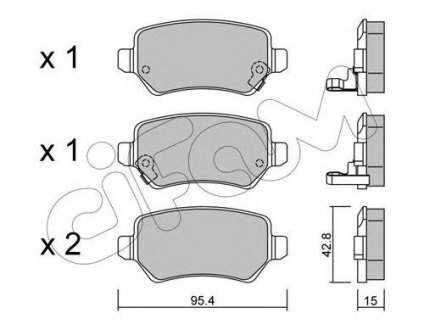 ТОРМОЗНЫЕ КОЛОДКИ Astra/Ceed/Combo/Zafira 94- CIFAM 822-542-0