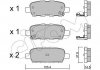 Купити Гальмівні колодки зад. Qashqai/X-Trail 07- (38x105,5x14,3) Nissan Leaf, X-Trail, Murano, Qashqai, Suzuki Grand Vitara, Infiniti FX, Nissan Tiida, Infiniti Q, Renault Koleos, Nissan Juke, Infiniti QX CIFAM 822-612-0 (фото1) підбір по VIN коду, ціна 559 грн.