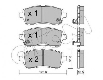 Купить Тормозные колодки перед. Fiesta VI 08- 1.0-1.6 Suzuki Swift, Daihatsu Sirion, Mazda 2 CIFAM 822-793-1 (фото1) подбор по VIN коду, цена 867 грн.