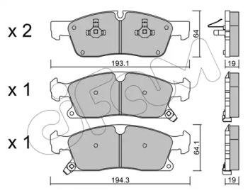 Гальмівні колодки пер. Grand Cherokee/W292//W166 10- Jeep Grand Cherokee CIFAM 822-927-0