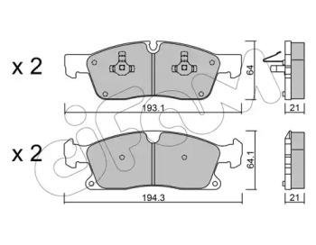 DB Колодки гальм. пров. W166 CIFAM 822-927-4