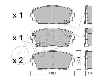 KIA Гальмівні колодки передні.Picanto 11- CIFAM 822-941-0