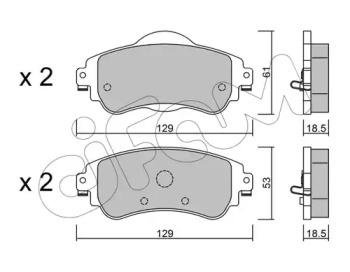 Купить CITROEN Торм.колодки передн. C4 09- Citroen C4 CIFAM 822-949-0 (фото1) подбор по VIN коду, цена 1020 грн.