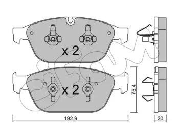 Купить Торм. кол. пер. AUDI A8 Audi A8, Q5 CIFAM 822-954-0 (фото1) подбор по VIN коду, цена 2387 грн.