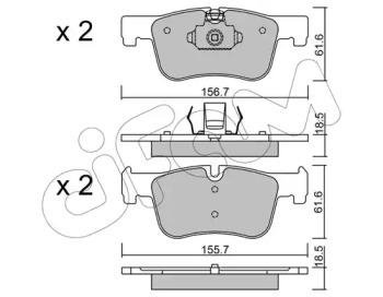 BMW Колодки торм. пер. F30 CIFAM 822-960-0