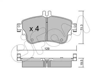 Купить DB Тормозн.колодки передн.A-class W176,B-class W242,246 11- Mercedes W246, W176 CIFAM 822-964-0 (фото1) подбор по VIN коду, цена 996 грн.