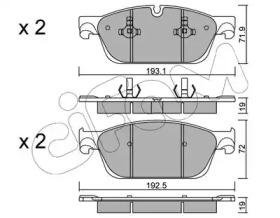 DB Колодки тормозные передн. M/GL-Class W166 12- Mercedes GL-Class, GLE-Class CIFAM 822-967-0