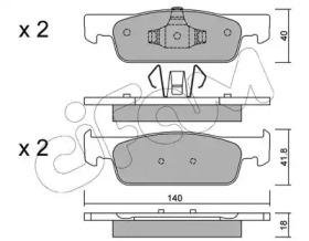 Купить RENAULT Тормозные колодки передние Sandero 12-, Logan 12- Dacia Logan, Renault Clio, Smart Fortwo, Forfour, Renault Logan, Twingo, Sandero CIFAM 822-975-0 (фото1) подбор по VIN коду, цена 797 грн.