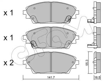 MAZDA тормозные колодки передние. Mazda 3 13- CIFAM 822-992-0