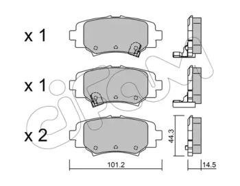 MAZDA Тормозные колодки задн.Mazda 3 13- CIFAM 822-993-0