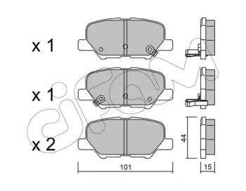 Колодки тормозные задние. ASX/Outlander/C4/6/4008 12- CIFAM 822-995-0