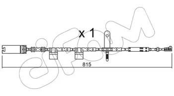 MINI Датчик зносу гальмівних колодок передній MINI COOPER -2013, CLUBMAN -2014 CIFAM su.324
