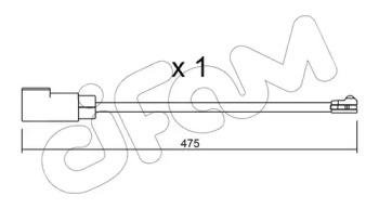 FORD датчик износа передн. тормозов. колодок Transit Custom12- CIFAM su.329