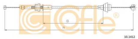 Купить Трос акселератора Skoda Favorit COFLE 10.1412 (фото1) подбор по VIN коду, цена 523 грн.