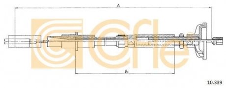 Трос сцепления Volkswagen Polo, Golf, Jetta COFLE 10.339