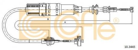 Трос зчеплення Seat Ibiza, Cordoba COFLE 10.3445