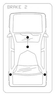 Трос ручного тормоза перед.Ford Connect 2002- COFLE 10.5346