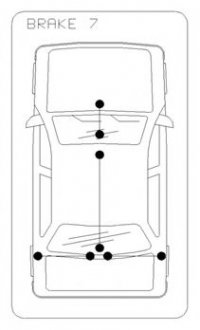 Трос ручного тормоза зад. пров. Ford Custom (короткая база) 13- COFLE 10.5348