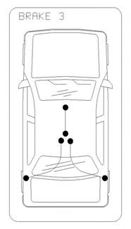 Трос ручного тормоза зад Ford C-MAX (DM2) 2007/02- COFLE 10.5370