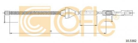 Трос ручника Ford Focus COFLE 10.5382