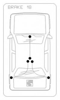 Трос ручного тормоза зад. Л/П Renault Master 2010- COFLE 10.6858