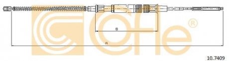 Купити Трос ручника Volkswagen Golf COFLE 10.7409 (фото1) підбір по VIN коду, ціна 775 грн.