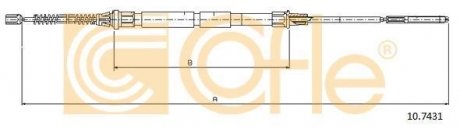 Трос Volkswagen Caddy COFLE 107431