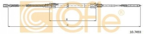 Купити Трос ручника Volkswagen Passat COFLE 10.7493 (фото1) підбір по VIN коду, ціна 508 грн.