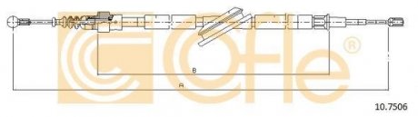 Трос ручника Volkswagen Golf, Audi A3, Skoda Octavia, Volkswagen Bora, Seat Leon COFLE 10.7506