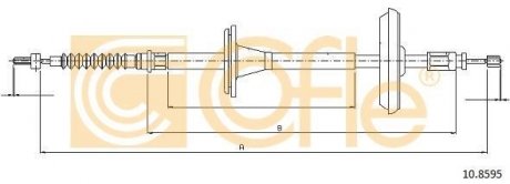 Купить Трос ручника SAAB 9-3 COFLE 10.8595 (фото1) подбор по VIN коду, цена 1146 грн.