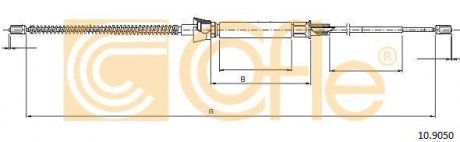 Купить Трос ручника Skoda Roomster COFLE 10.9050 (фото1) подбор по VIN коду, цена 371 грн.