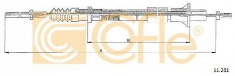 Трос сцепления COFLE 11.261