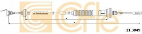 Трос зчеплення Peugeot 206 (gear BE4)98- (авторег.) (934/594) COFLE 11.3049