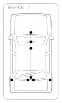 Трос ручного тормоза центр. Ford Transit 00-06 Ford Transit COFLE 11.5564