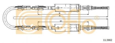 Трос ручника Ford Transit COFLE 11.5662