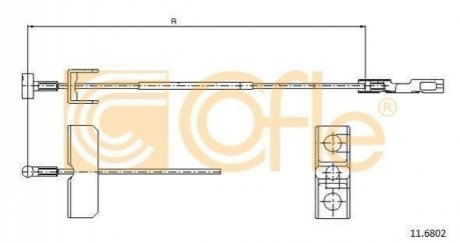Трос ручника COFLE 11.6802