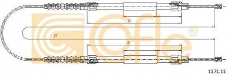 Трос ручника COFLE 1171.11