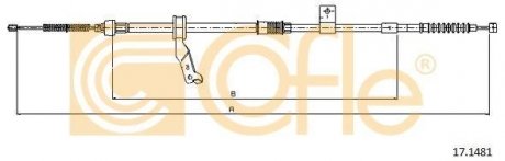 Трос ручника Toyota Avensis COFLE 17.1481