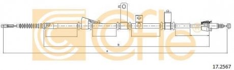 Трос ручника Hyundai Santa Fe COFLE 17.2567