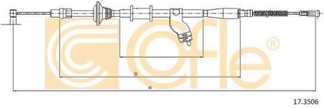 Трос ручника COFLE 17.3506