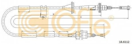 Купить Трос сцепления Suzuki Jimny COFLE 18.6112 (фото1) подбор по VIN коду, цена 1188 грн.
