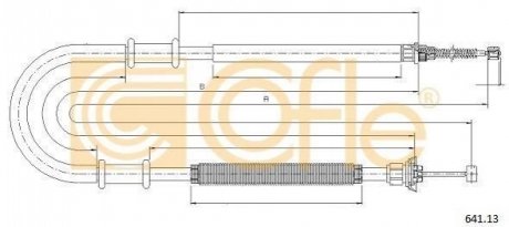 Трос ручника Fiat Doblo COFLE 641.13