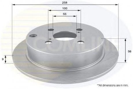 Диск Тормозной Toyota Corolla COMLINE adc01115