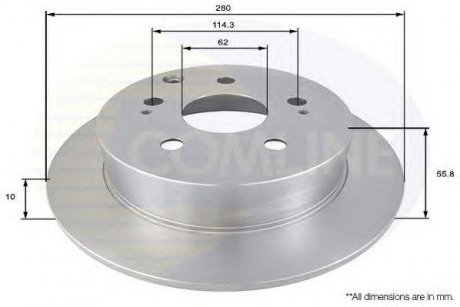 Диск Тормозной COMLINE adc01168