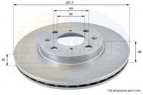 Диск Тормозной вентилируемый COMLINE adc0922v