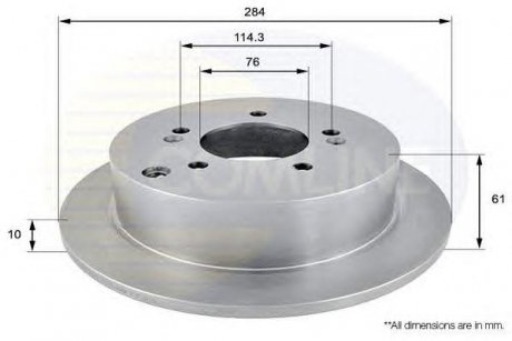 Диск Тормозной COMLINE adc1036