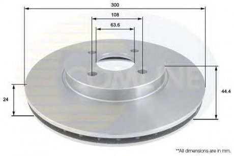 Диск Тормозной вентилируемый COMLINE adc1220v