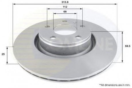 Диск Тормозной вентилируемый COMLINE adc1470v